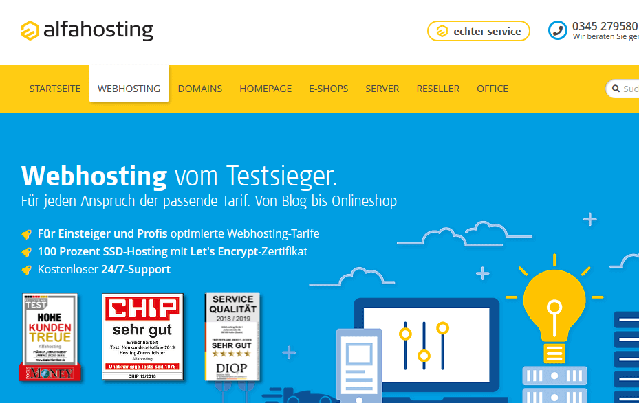 Alfahosting - Die besten Webhosting - Anbieter | BLOGGiraffe