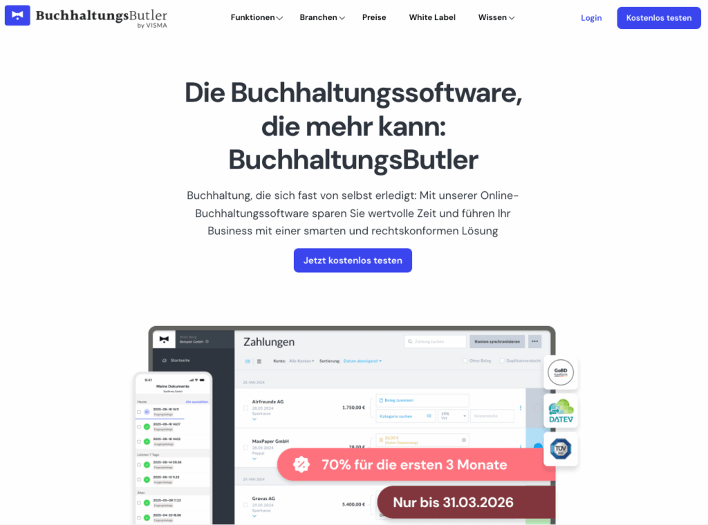 Buchhaltungsbutler Buchhaltungssoftware