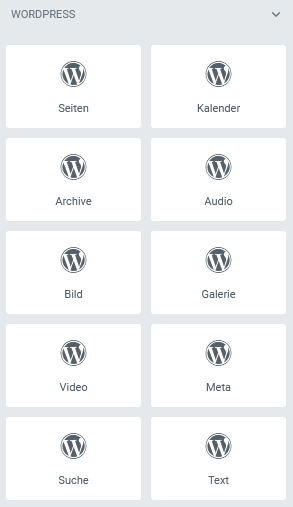 Widgets - WordPress