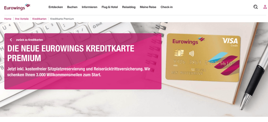 eurowings kreditkarte premium