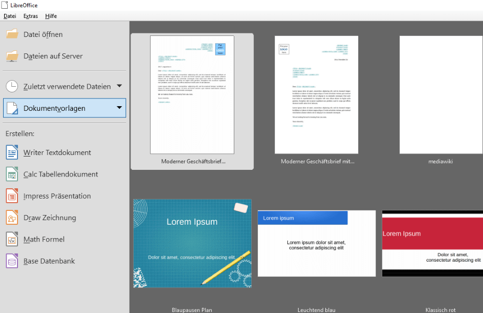 Office-Paket: LibreOffice