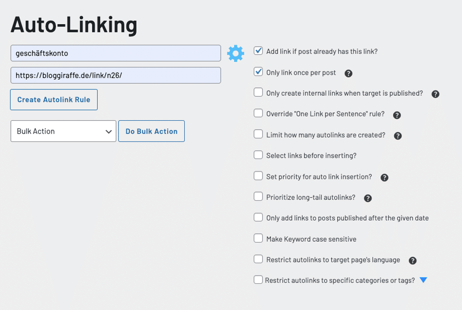 LinkWhisper Auto-Linking