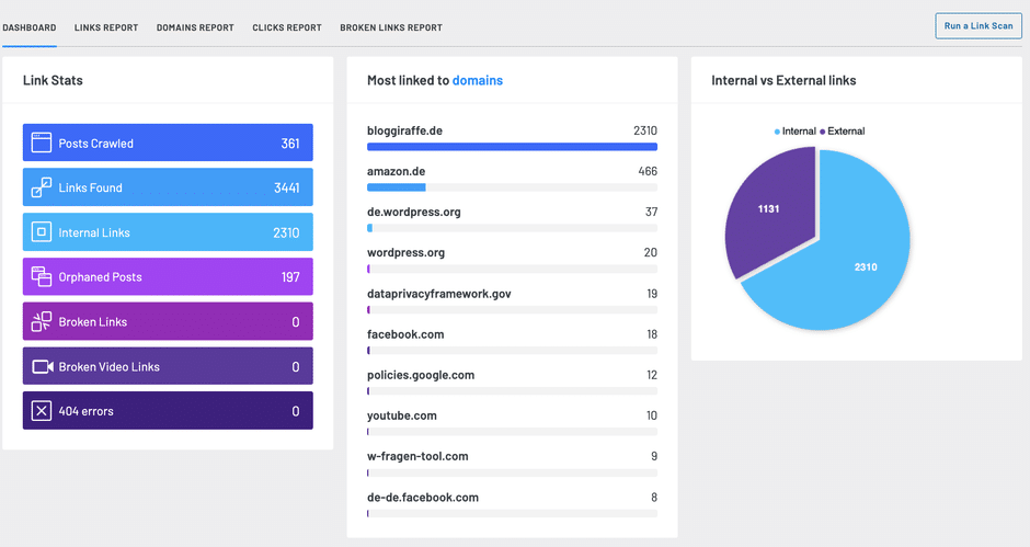 LinkWhisper Dashboard