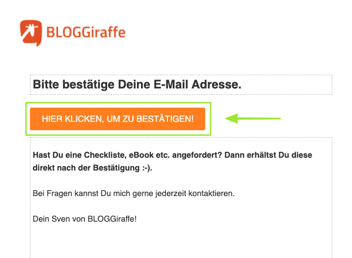 Mailchimp: Double Opt-In E-Mail