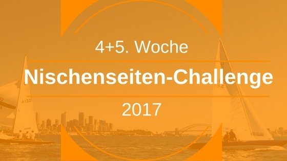 Nischenseiten-Challenge 2017 – Woche 4+5: Optimierung & Vermarktung Teil 1