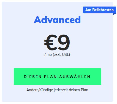 Penta Geschäftskonto - ADVANCED